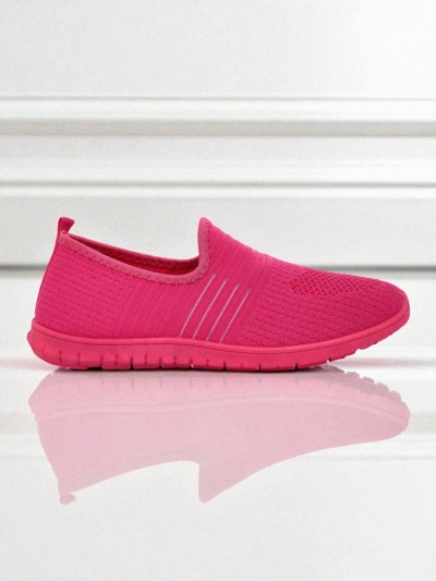 Дамски мокасини Perseida комфортна материя оранжева за пролет и лято