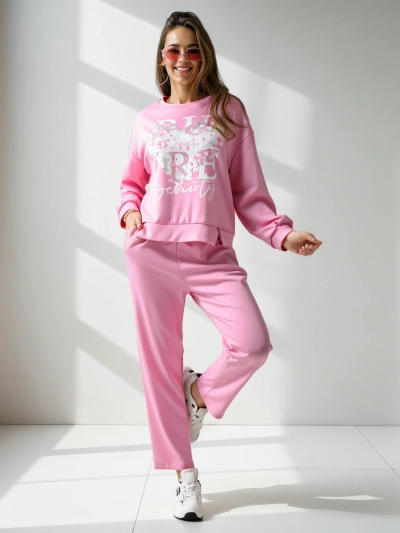 Royalfashion Женски комплект от вискоза с принт