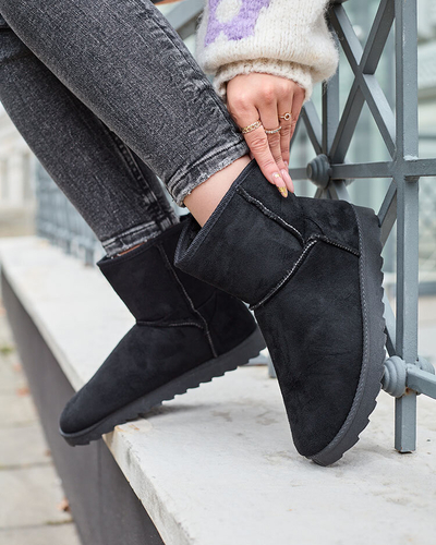 Royalfashion Дамски ботуши a'la snow boots в черен цвят Aener