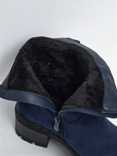 Високи дамски еко велурени боти Carmine