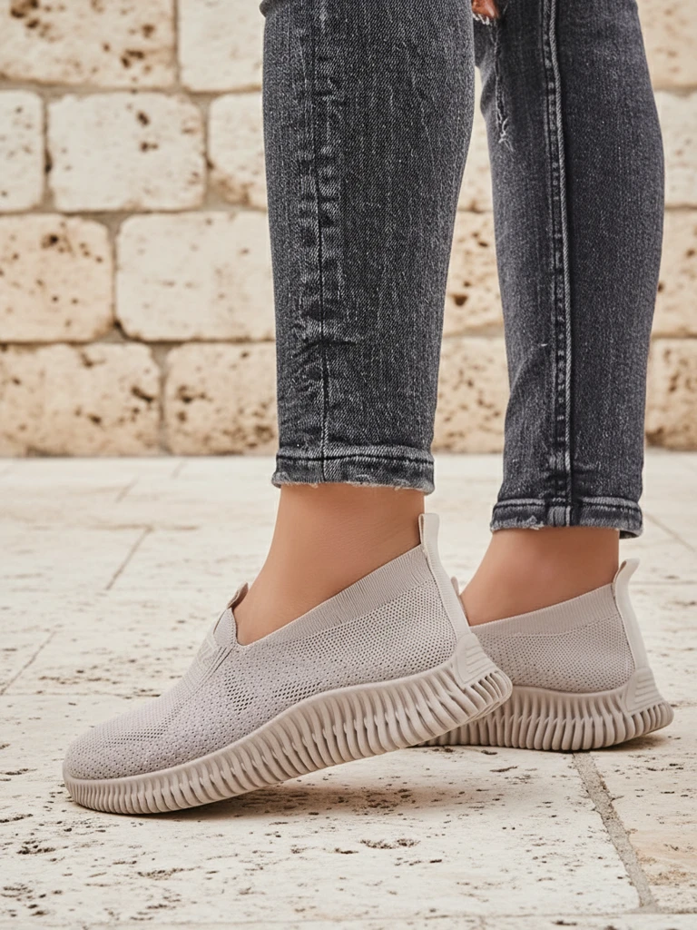 Royalfashion Дамски спортни обувки Serra, тип slip-on, от текстил