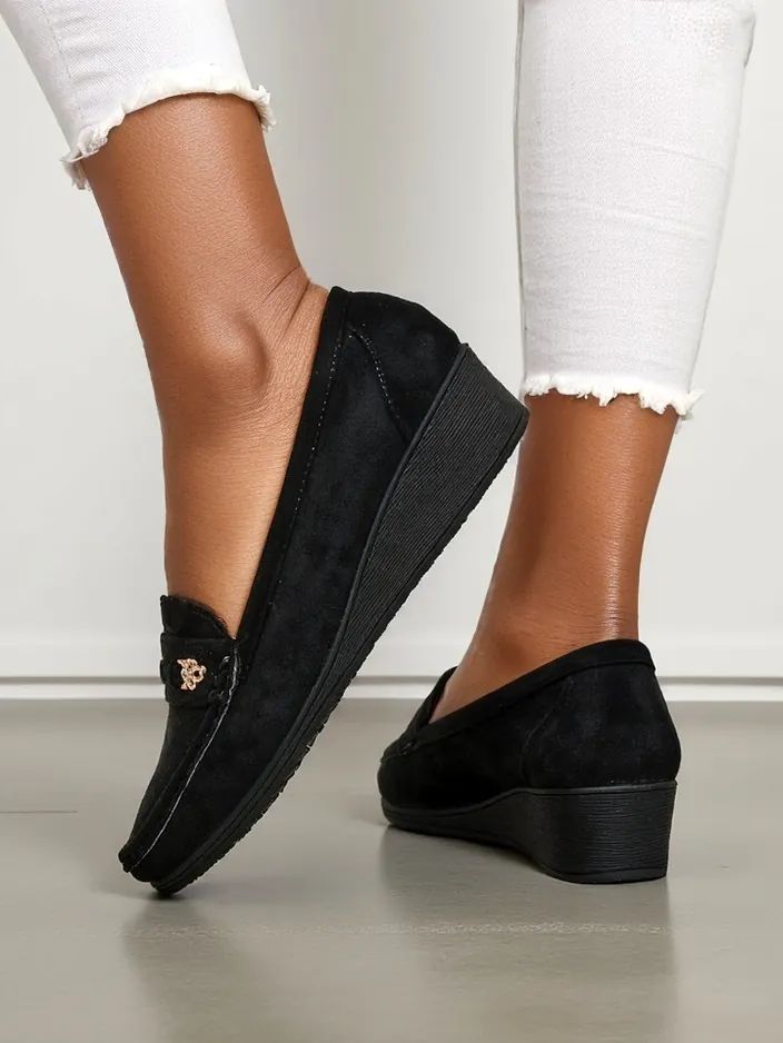 Royalfashion Женски мокасини на ниска платформа Polefle