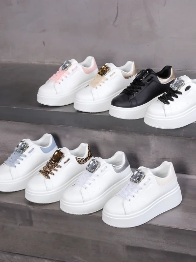 Royalfashion дамски спортни маратонки на платформа Safirrat