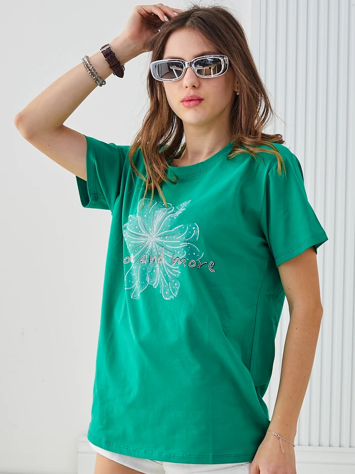 Royalfashion Дамска Памучна Тениска More and More