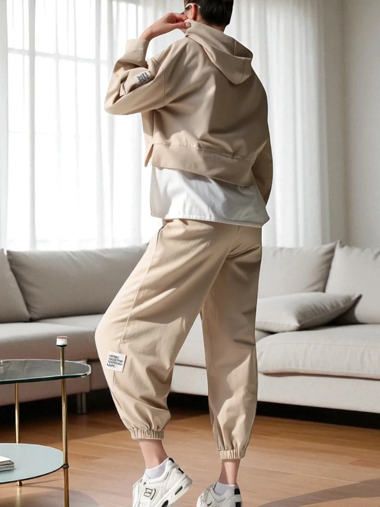 Royalfashion дамски памучен комплект с риза вградена