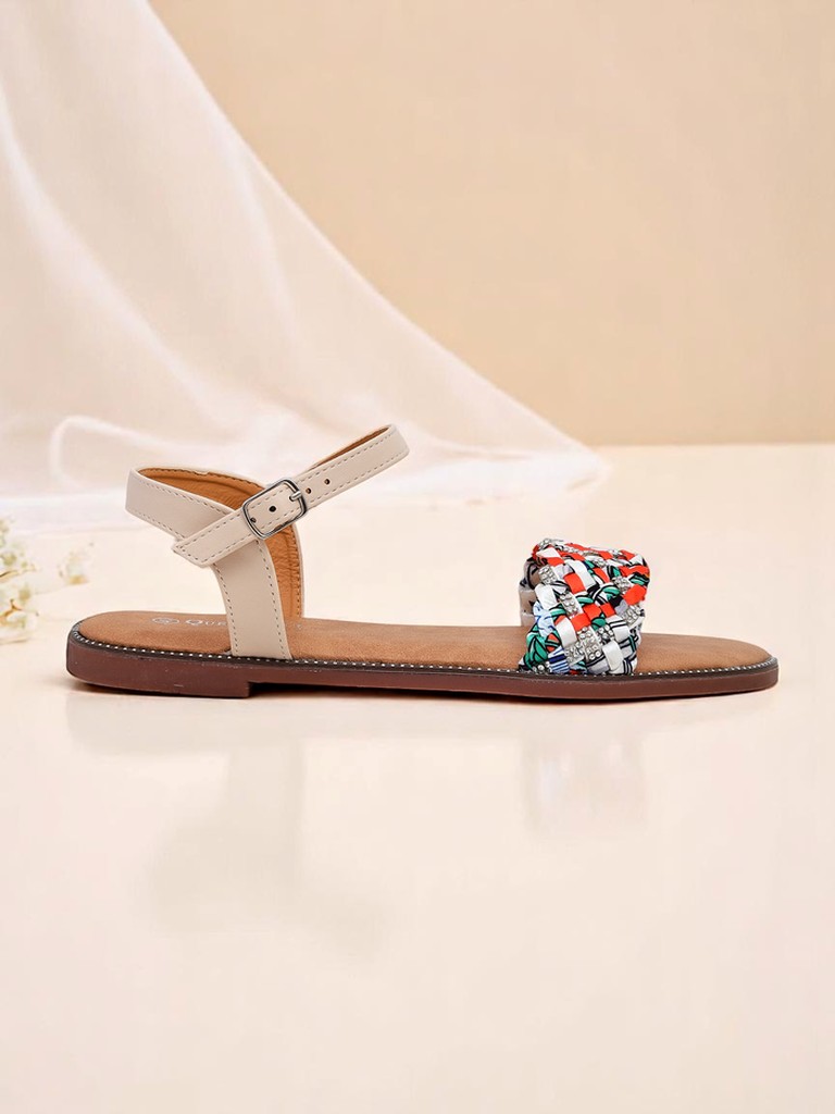 Royalfashion Дамски сандали на равна подметка ColorStrap