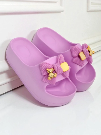 Royalfashion Дамски гумени джапанки с декоративна панделка Alday