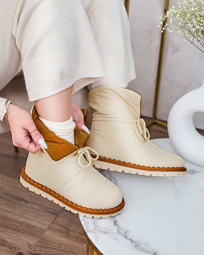 Royalfashion Дамски ботуши за сняг в бежово Nevonsis