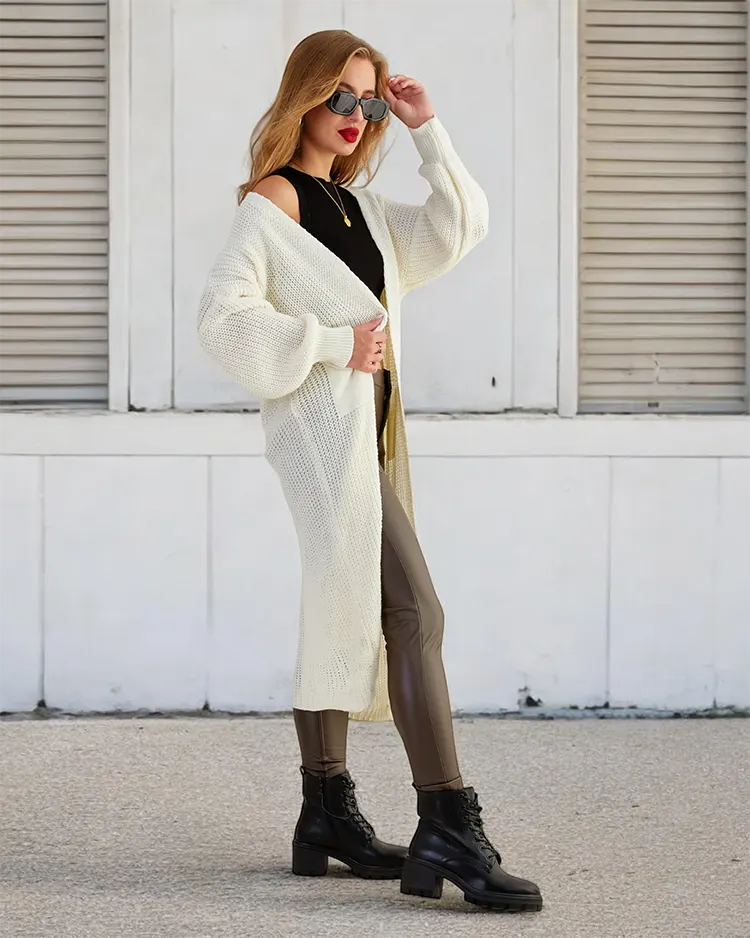 Royalfashion Дамски трикотажен пуловер за спане