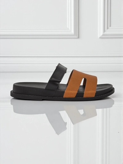 Royalfashion Дамски сандали от еко кожа тип slip-on FlexiComfi