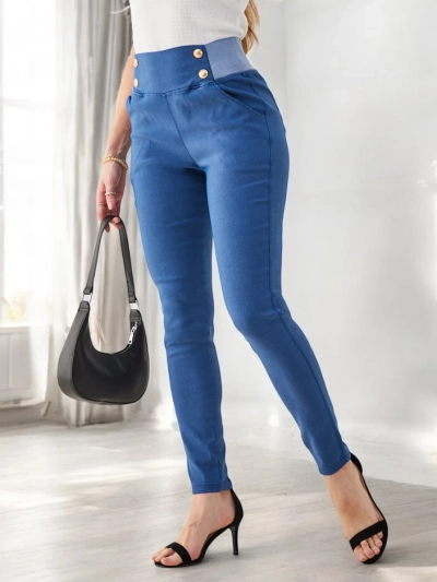 Royalfashion Дамски котонени treggings панталони