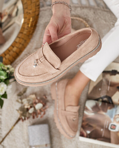 Royalfashion Дамски мокасини с циркони Ali