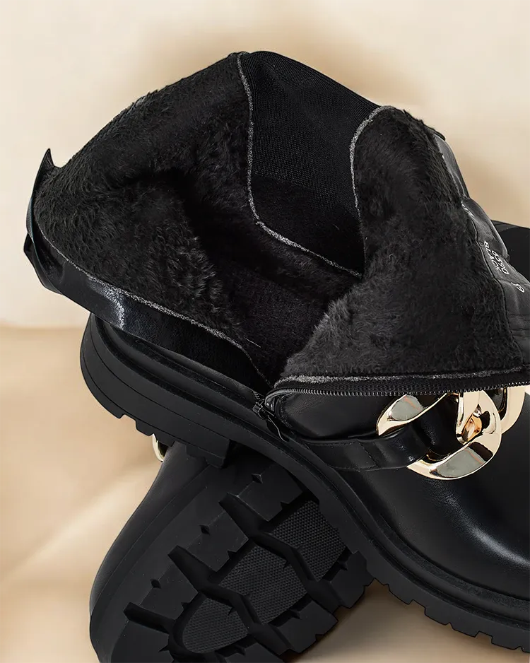 Дамски високи ботуши на Royalfashion модел Romur