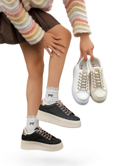 Спортни маратонки за жени Royalfashion с декоративни връзки Eone