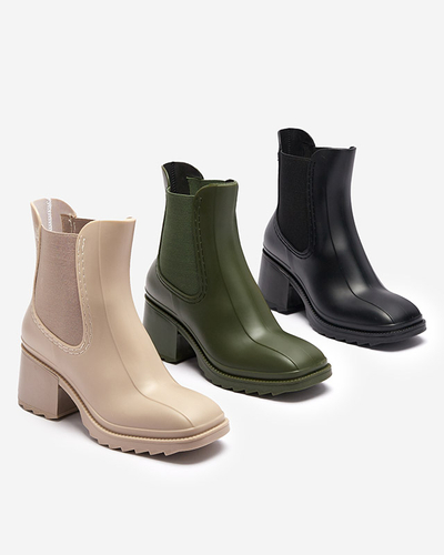 Тъмнозелени дамски ботуши Caldala- Footwear