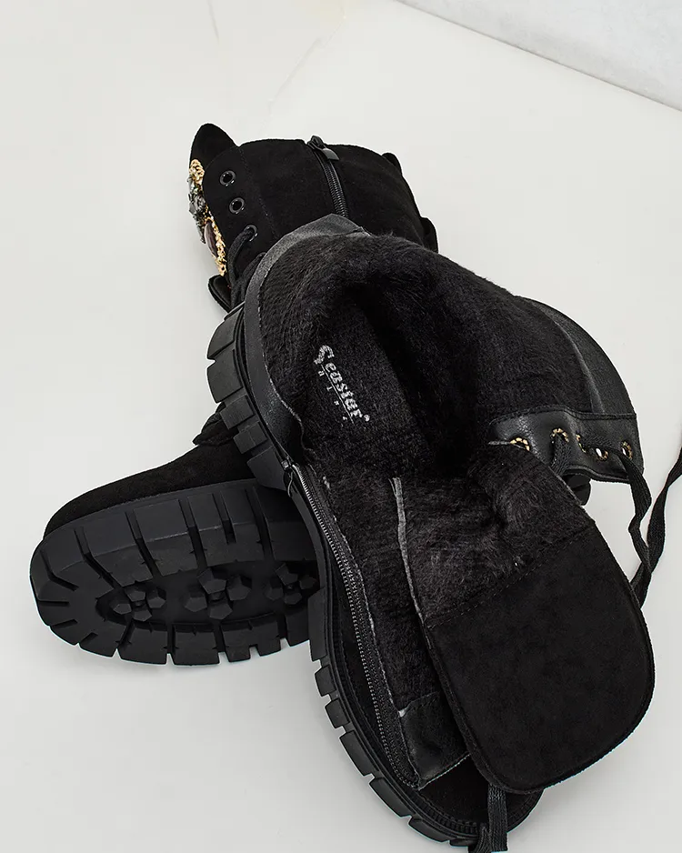 Royalfashion Дамски високи ботуши Suboo