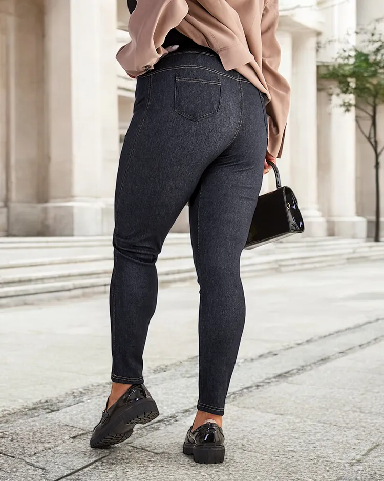 Royalfashion Дамски панталони PLUS SIZE