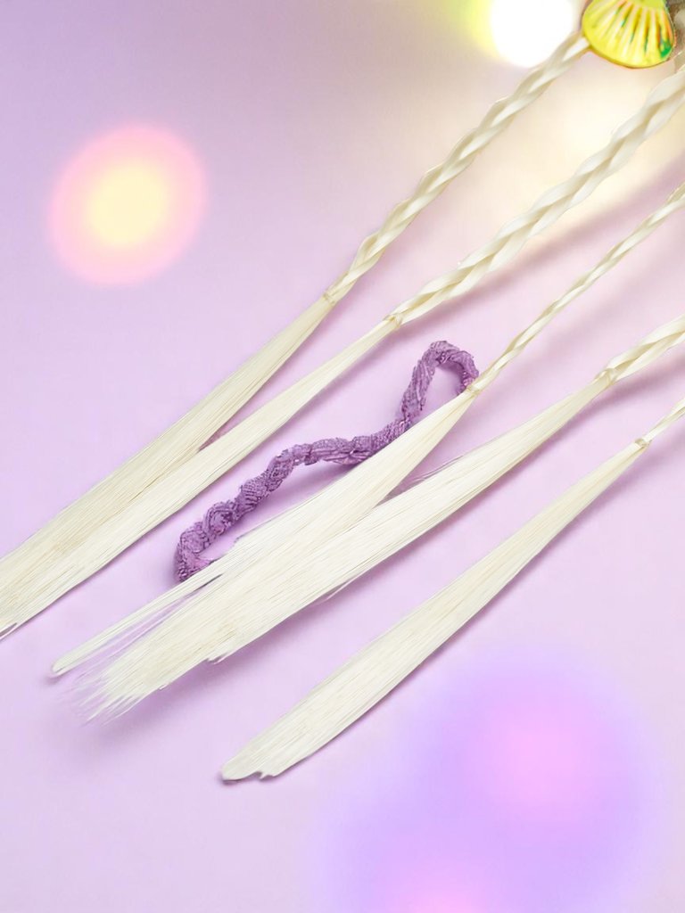 Royalfashion Прикрепващи се плитки на ластик с миди