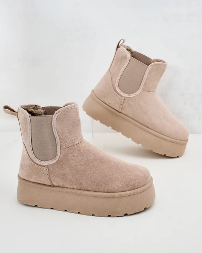 Royalfashion Дамски къси ботуши Nomas a'la snow boots