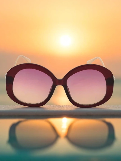 Royalfashion Слънчеви очила с декоративни дръжки Glam Shine