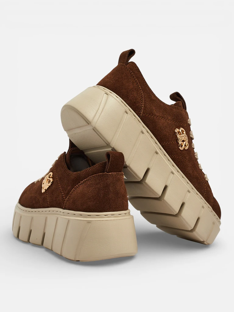 Спортни дамски маратонки от естествена кожа Renos