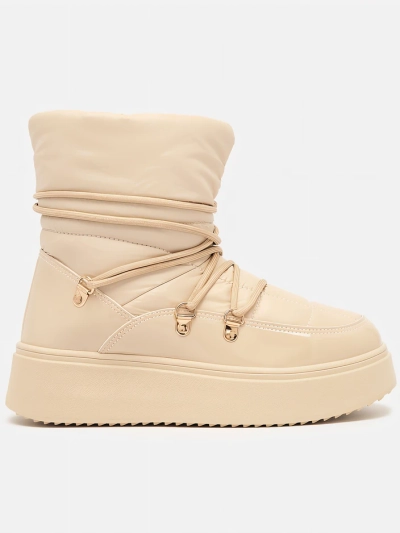 Royalfashion Дамски ботуши за сняг с приплъзване в бежово Dabenda
