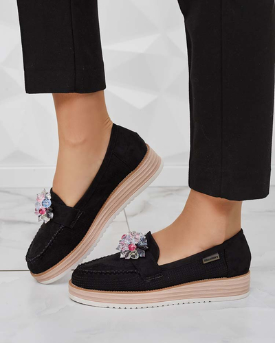 Royalfashion Мокасини с цветни камъни Restea