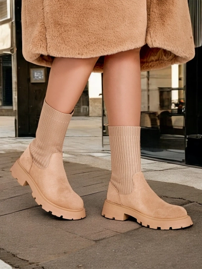 Роялфешън Дамски боти без връзки Derette