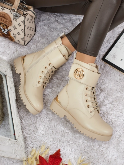 Дамски боти workery с декорации Lorice