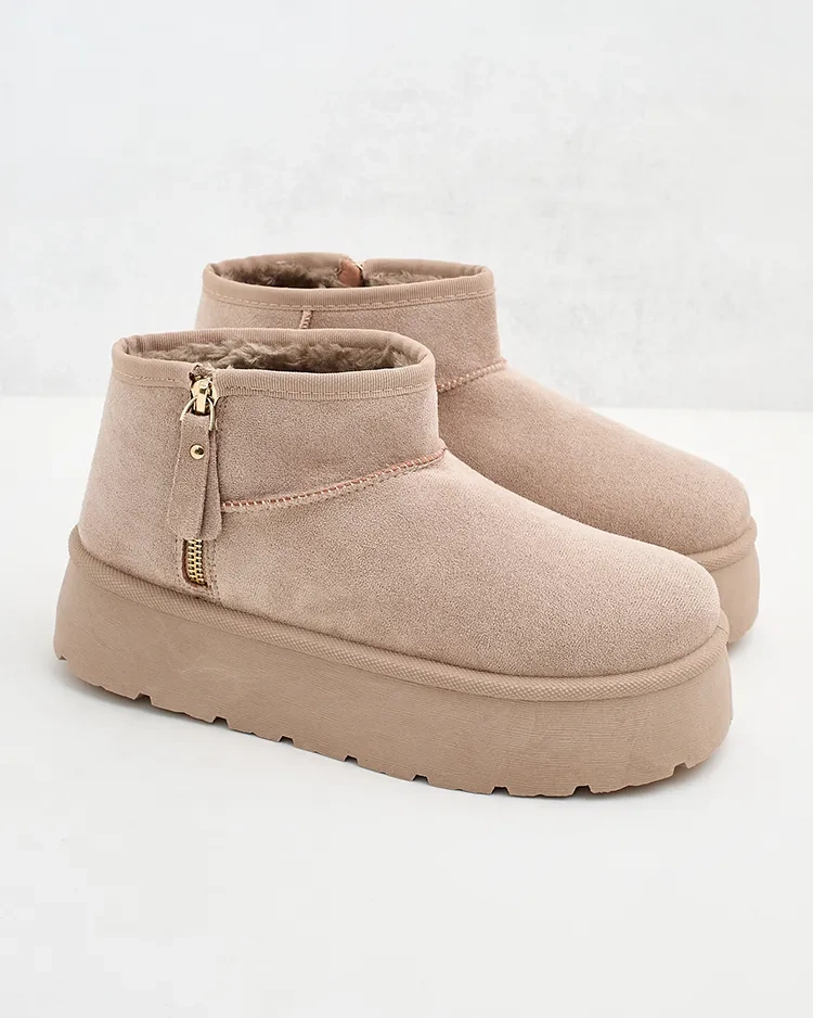 Royalfashion Дамски ботуши за сняг на платформа a'la Delgadi