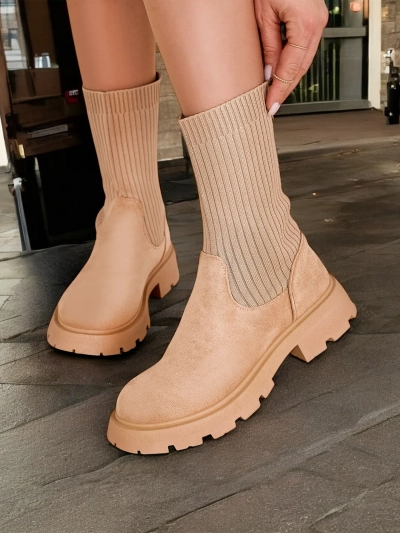 Роялфешън Дамски боти без връзки Derette