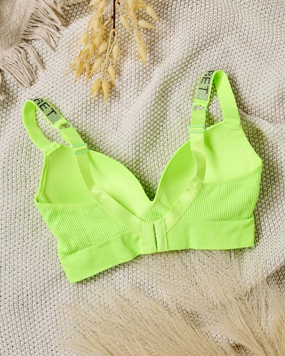 Royalfashion Дамски оребрен сутиен