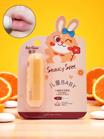 Детски балсам за устни – овлажнява и регенерира – портокал