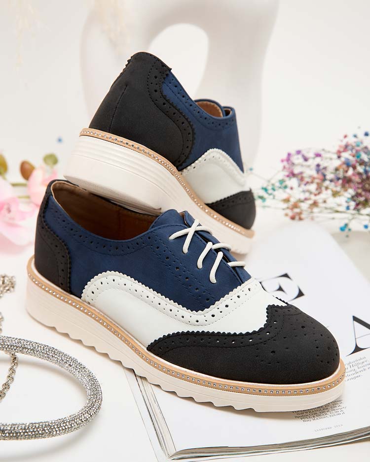 Royalfashion Дамски полуобувки Novlas с връзки