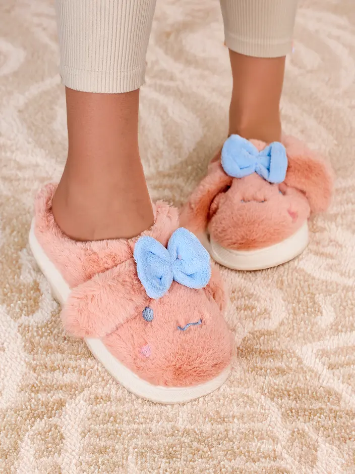 Женски домашни чехли Royalfashion с лък Savos