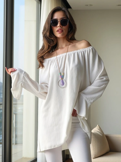 Royalfashion Женска блуза без ръкави с ръбове