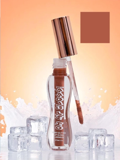 Гланц за устни с брокат в цвят Fluffy RoseWood