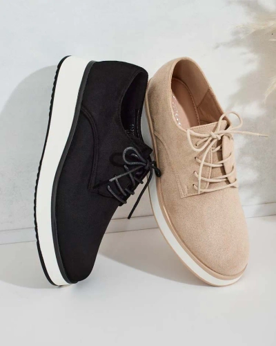 Royalfashion Дамски полуботи с връзки Gori