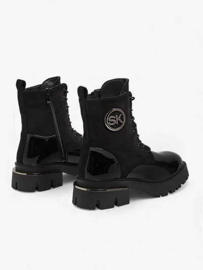 Дамски боти еко кожа и еко велур Lalunes