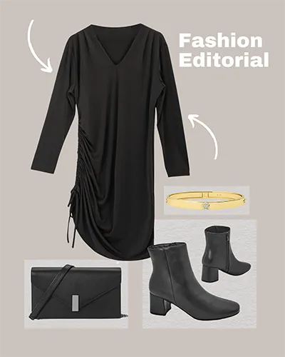 Рокля за дами от Royalfashion с набирания