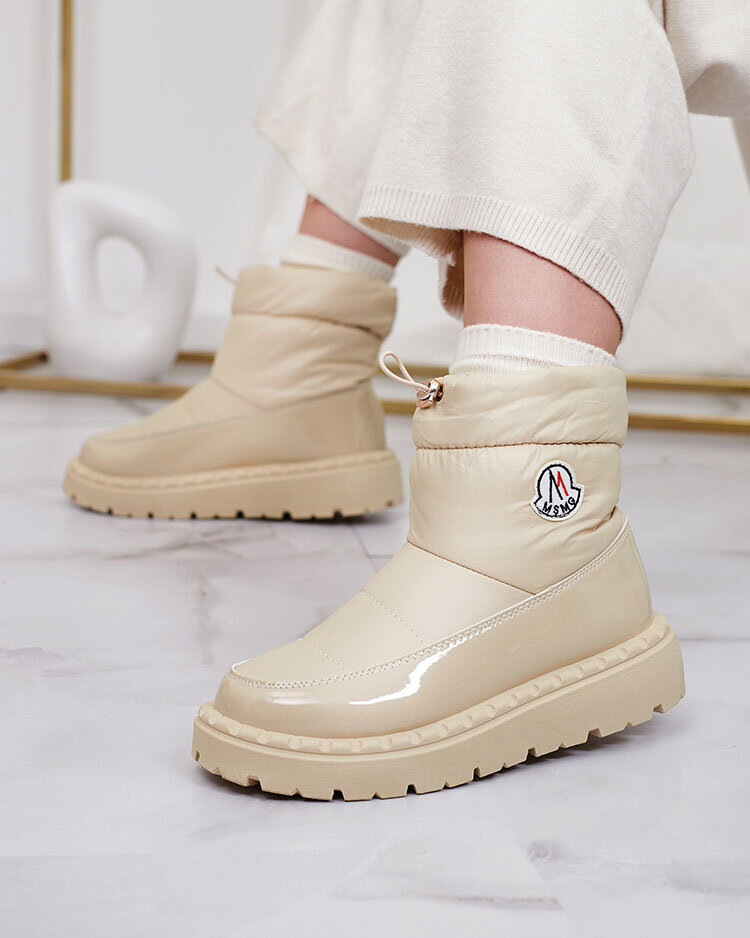 Royalfashion Дамски ботуши за сняг в бежов цвят Ireda