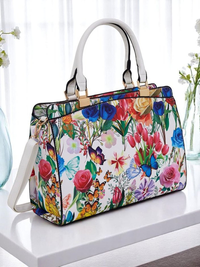 Royalfashion Дамска голяма чанта от еко кожа Bloom Grace