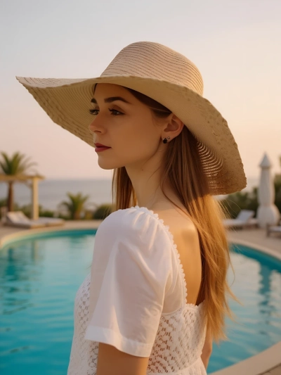 Royalfashion Дамска сламена шапка Elorine