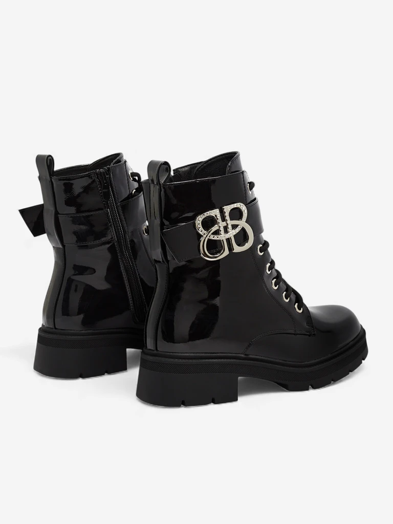 Лакирани дамски еко кожени боти Veuli