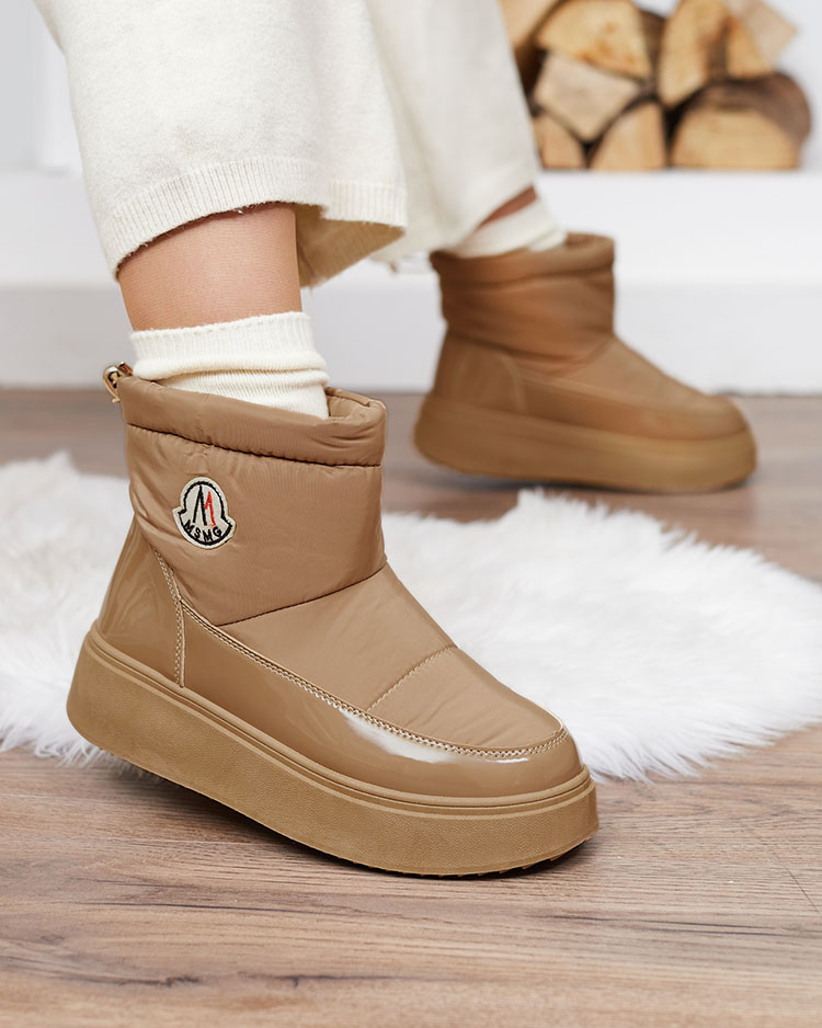 Royalfashion Дамски ботуши за сняг в кафяв цвят Ademra