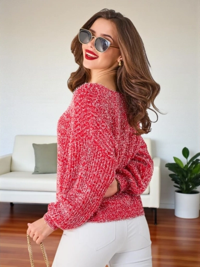 Жена пуловер Royalfashion с блестяща нишка