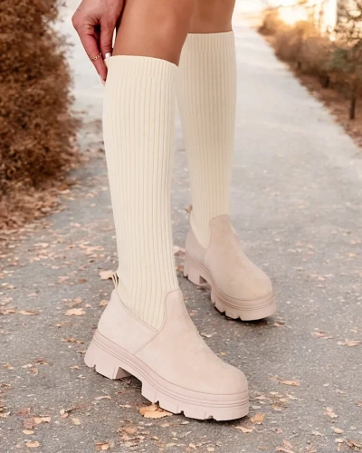 Royalfashion Дамски ботуши Anobbi с приплъзване