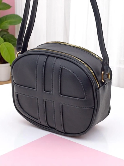 Royalfashion Малка кръгла дамска чанта от еко кожа Riva Circle