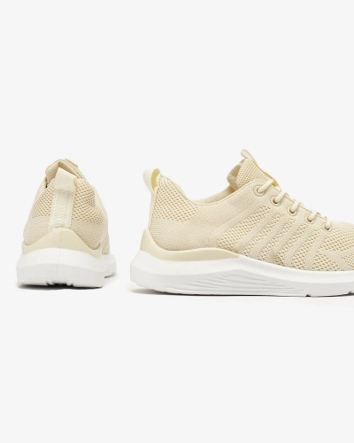 Кремави дамски спортни обувки от плат Bofia - Обувки