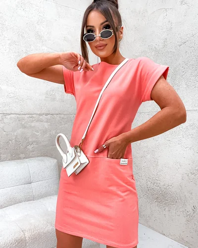 Royalfashion Дамска рокля от памучен плат